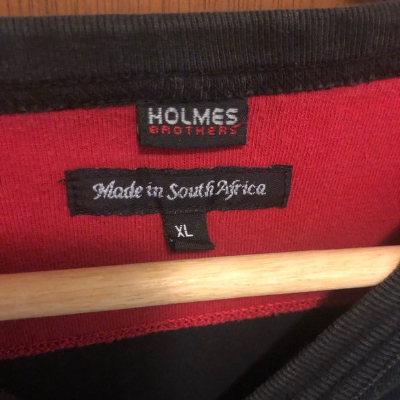 NELSON MANDELA Black Graphic TEE MADE IN SOUTH AFRICA Size XL HOLMES BROTHERS - Picture 2 of 10
